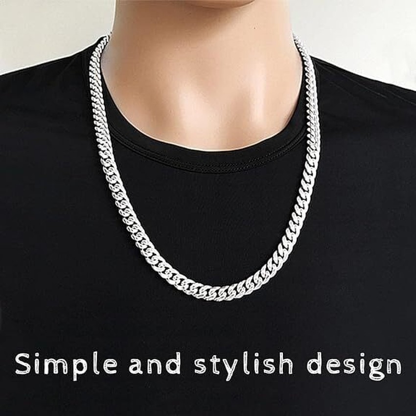 Vrashketu Silver Chain for Men Accessories Necklace - Neck Chain