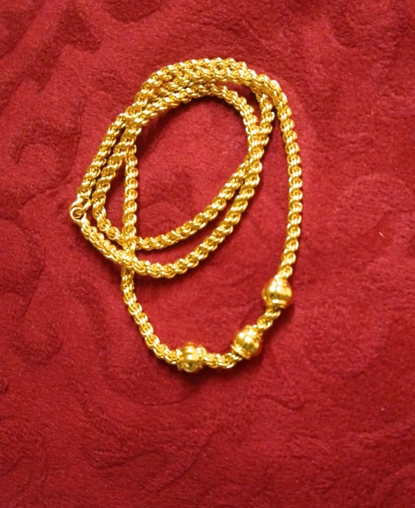 Thali chain one gram on sale gold