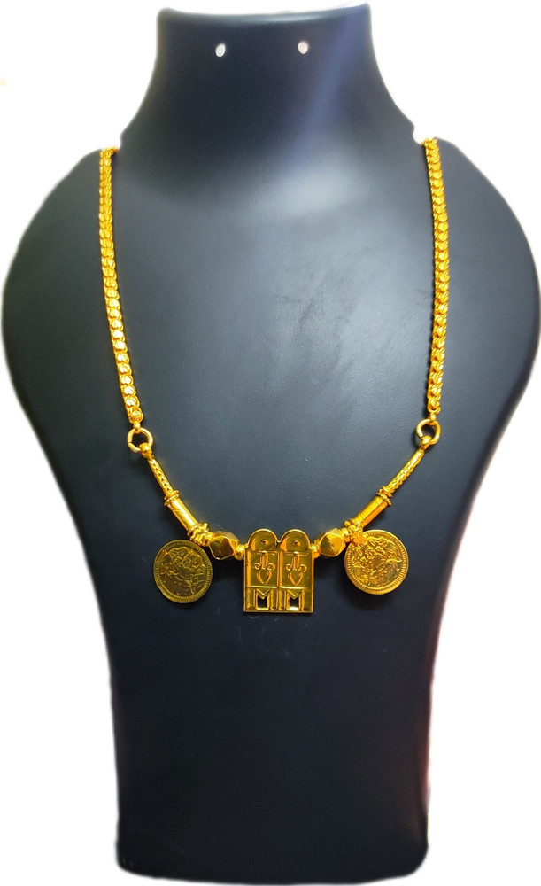 TGS GOLD COVERING Traditional Thali Chain for Womens 24 Inch Gold
