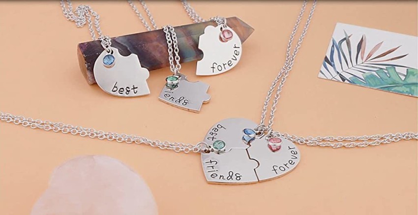 Matching Necklaces for Friends 2-7 Pieces Silver