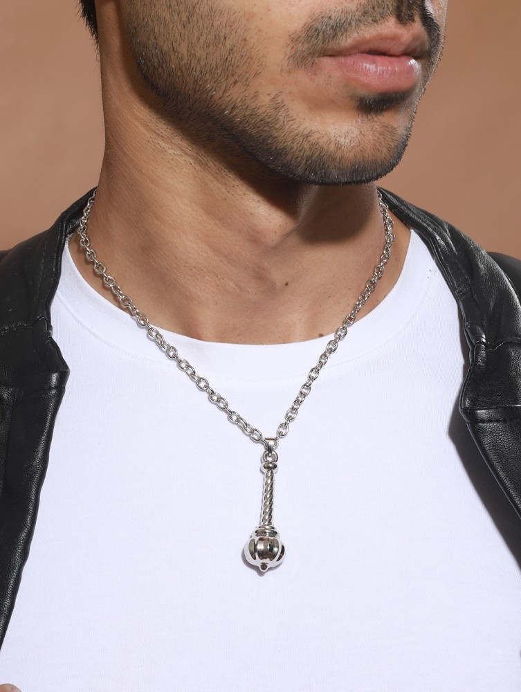 Buy Silver-Toned Chains for Men by Bold by Priyaasi Online