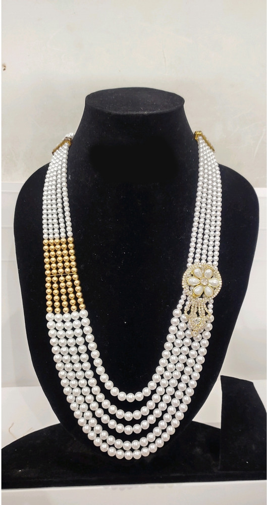 Cure18 186 Designer Wonderful pearl Groom Mala Dulha groom sherwani Necklace Moti Mala Plastic Necklace Price in India Buy Cure18 186 Designer Wonderful pearl Groom Mala Dulha groom sherwani Necklac...