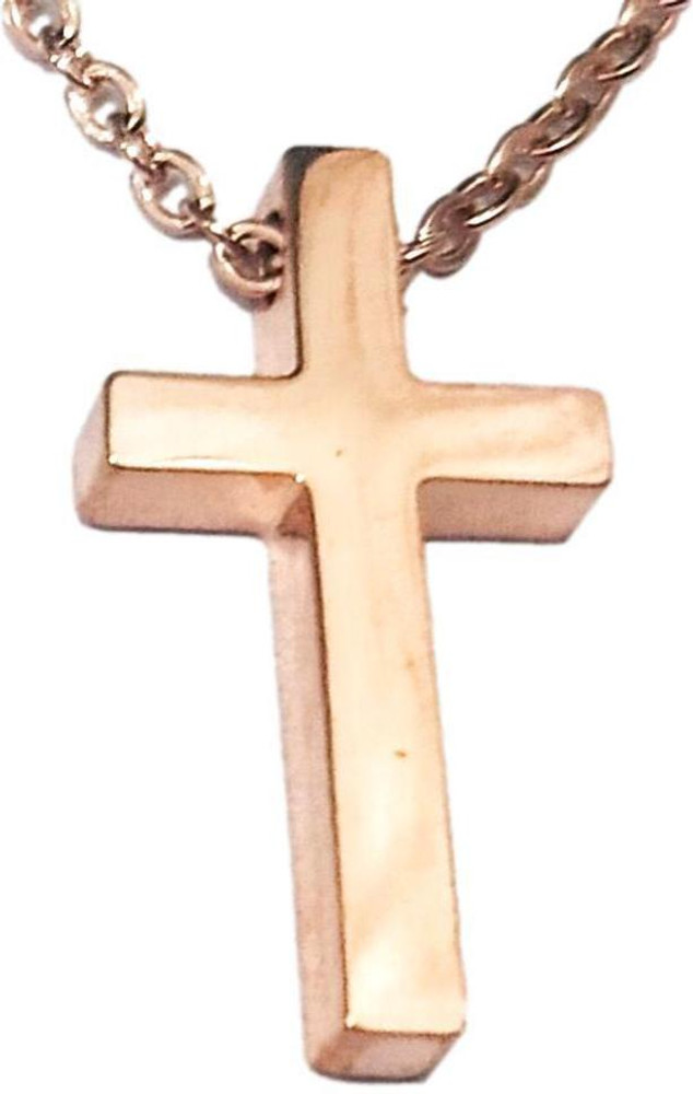 Aggregate 159+ rose gold mens cross necklace latest songngunhatanh.edu.vn