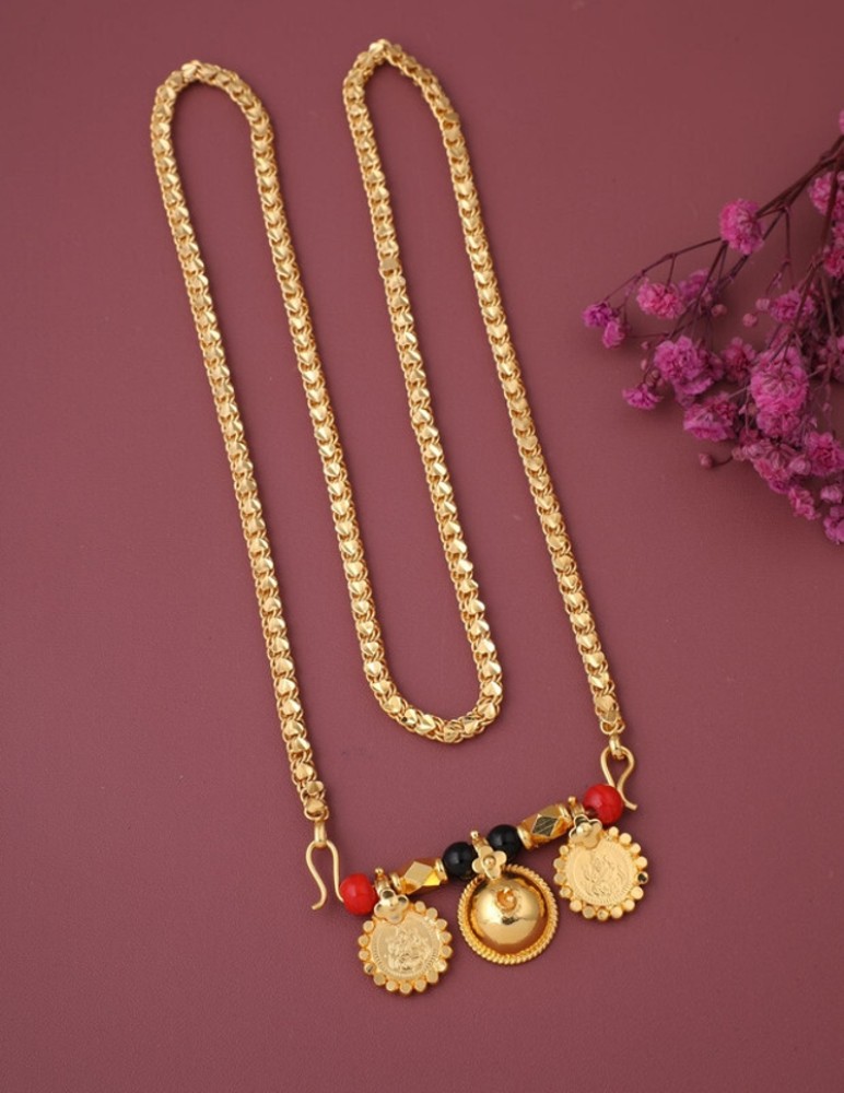 Gold mangalsutra chain sales with price