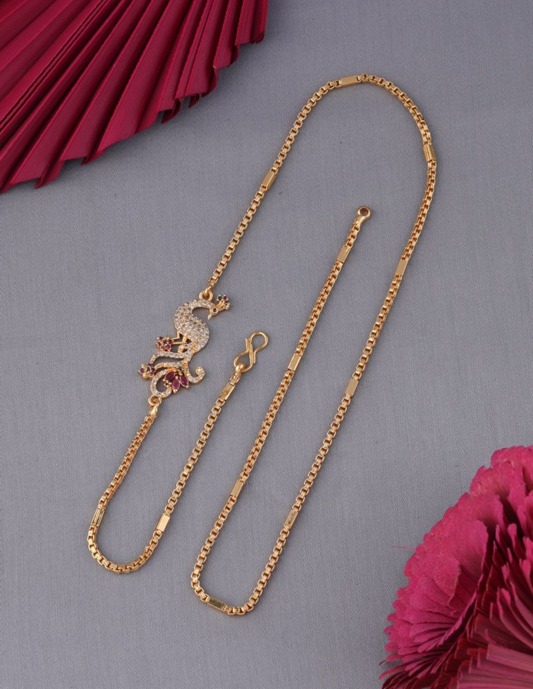 Flipkart gold outlet plated necklace