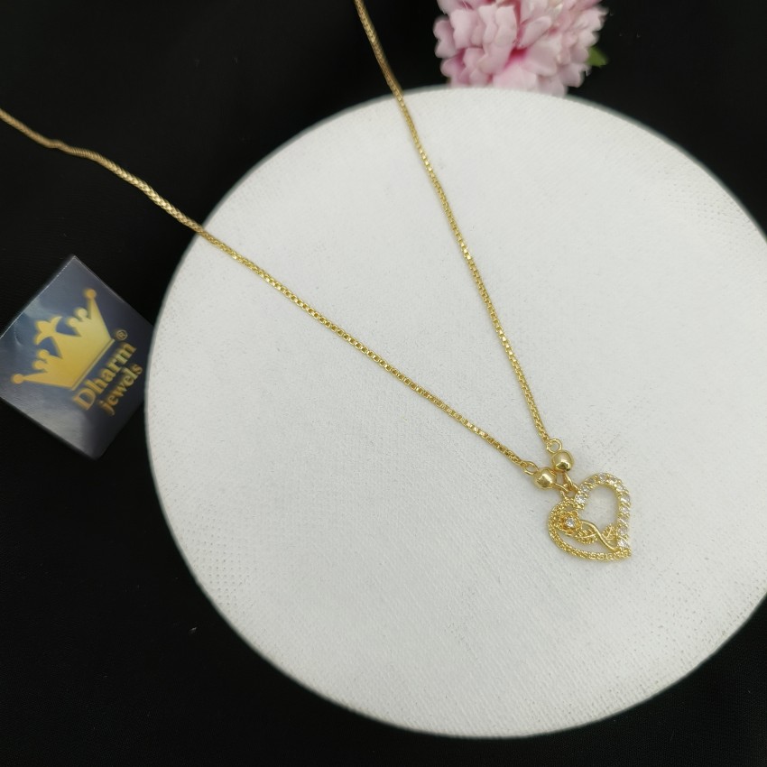 Heart shape gold on sale chain