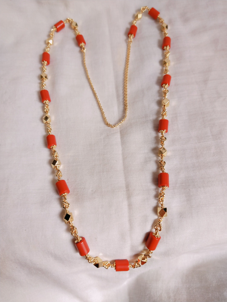 Coral discount chain gold