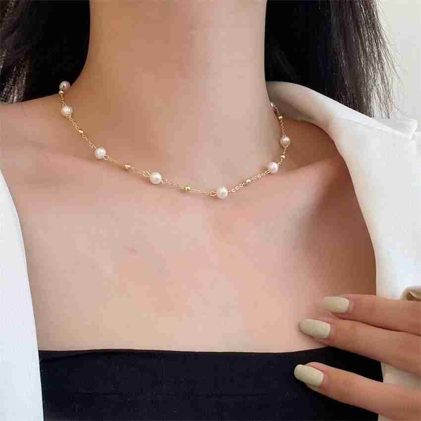 KARAMNATH chain necklace golden beads for women and girl Beads