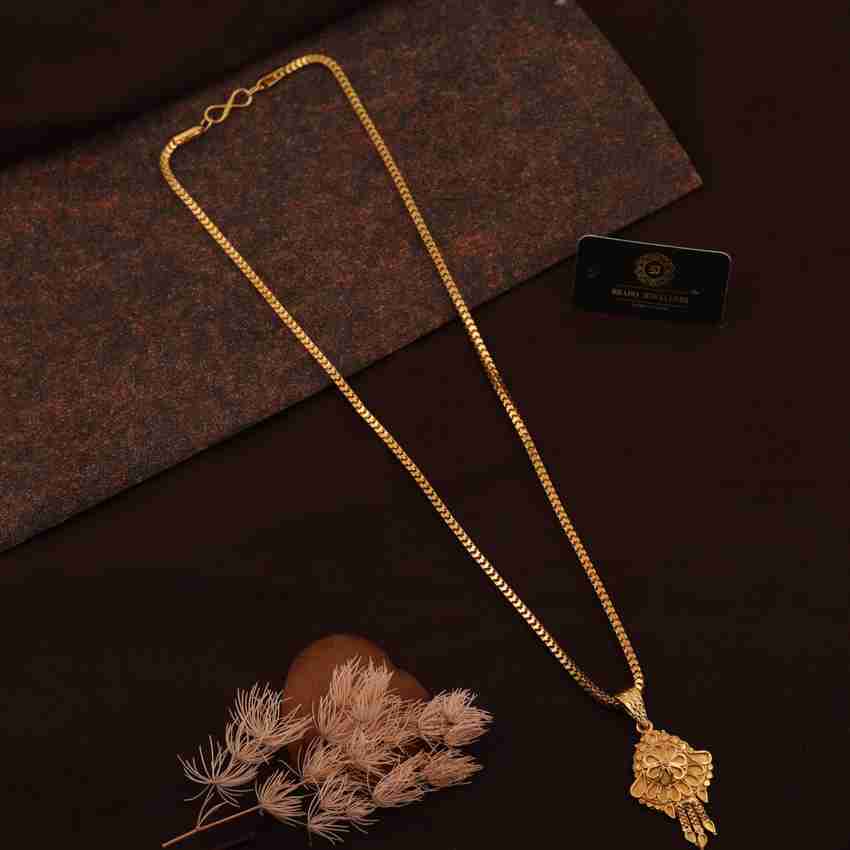 brado jewellery Gold Plated 22Inch Traditional Fashion Jewellery Pendant Chain for Women Girls Gold plated Plated Alloy Necklace Price in India Buy brado jewellery Gold Plated 22Inch Traditional Fashi...