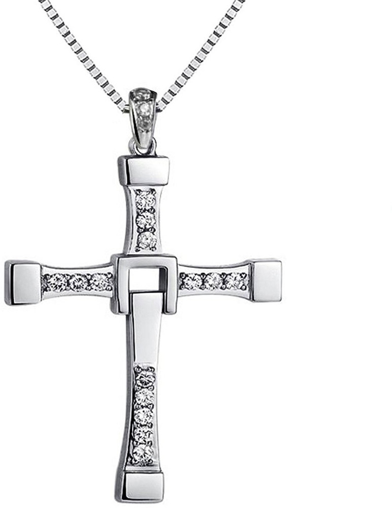 Zibuyu Cross Necklace for Men Dominic Toretto s Cross Pendant