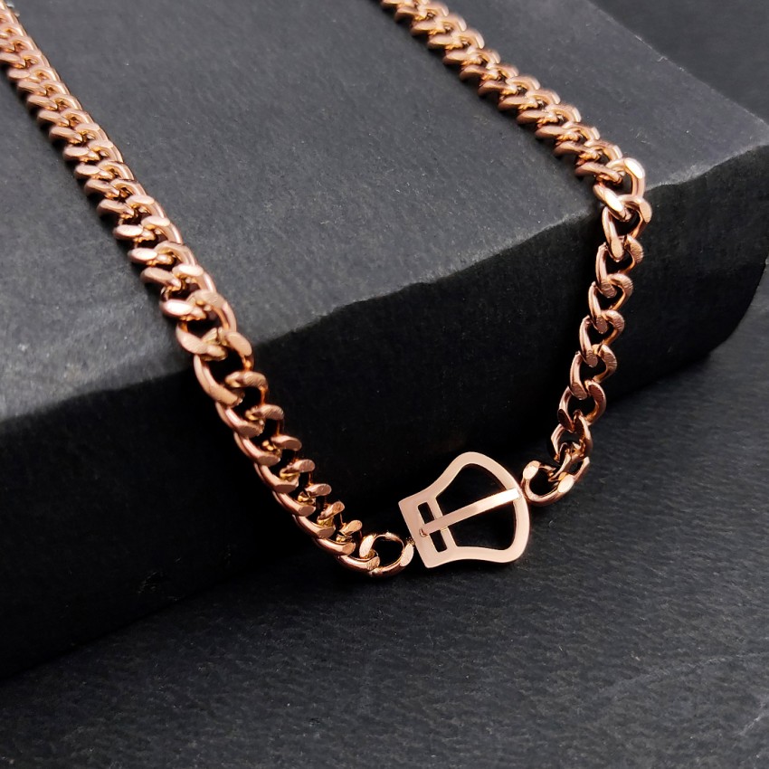 Rose gold thick on sale chain