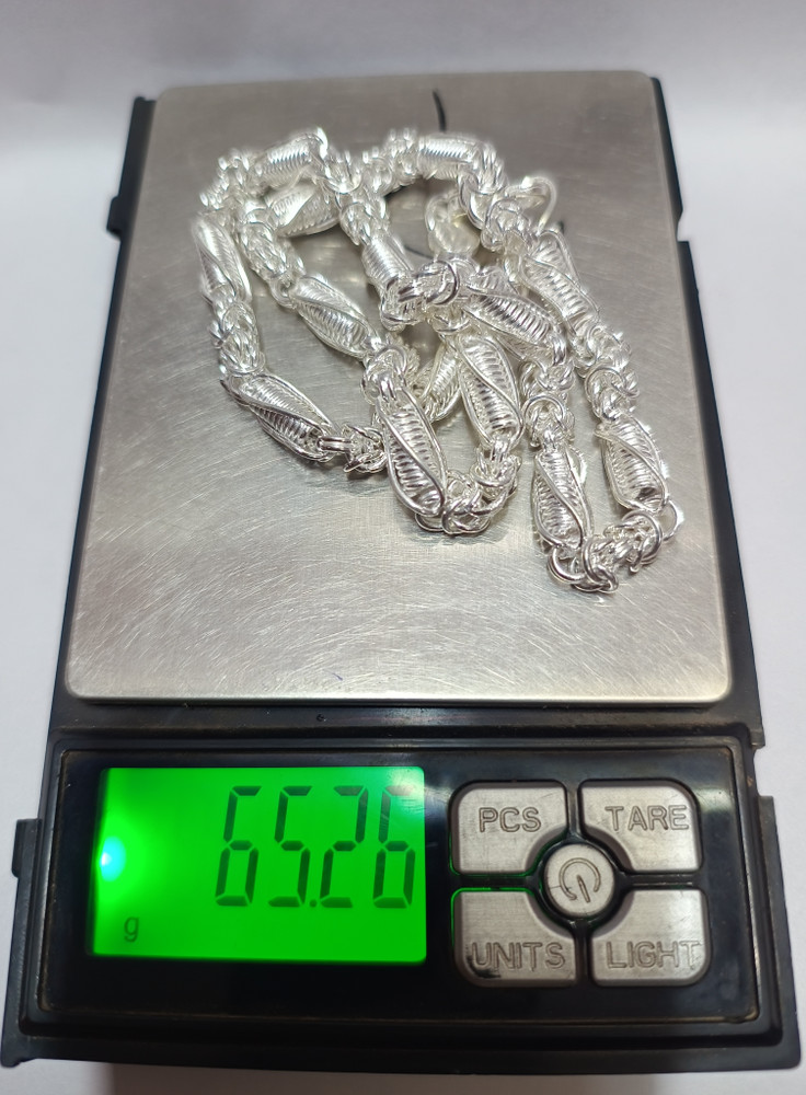 Hollow online silver chain