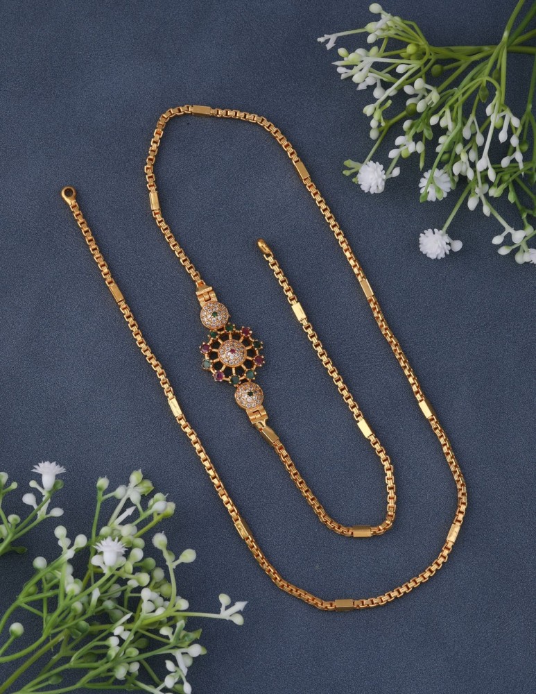 Flipkart gold outlet plated necklace