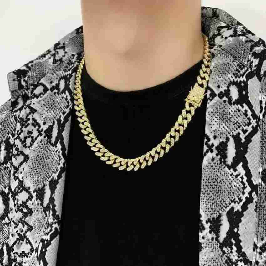 mc stan hindi iced out pendant necklace stainless steel necklace hiphop  jewellery for men