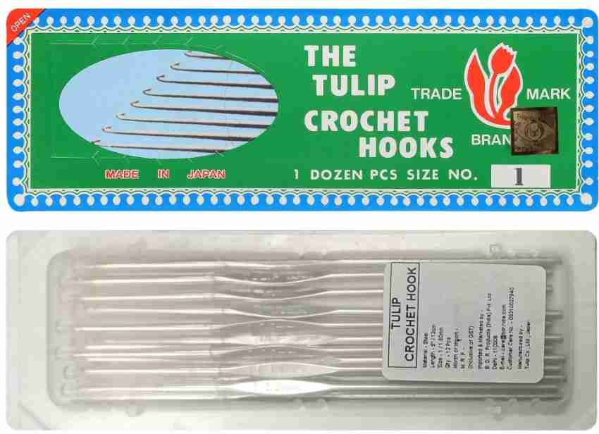 Jyoti Tulip Crochet Hook - Steel (12 Pieces of 5 Inch / 12cm of Size 1 in a  Box) Hand Sewing Needle Price in India - Buy Jyoti Tulip Crochet Hook 