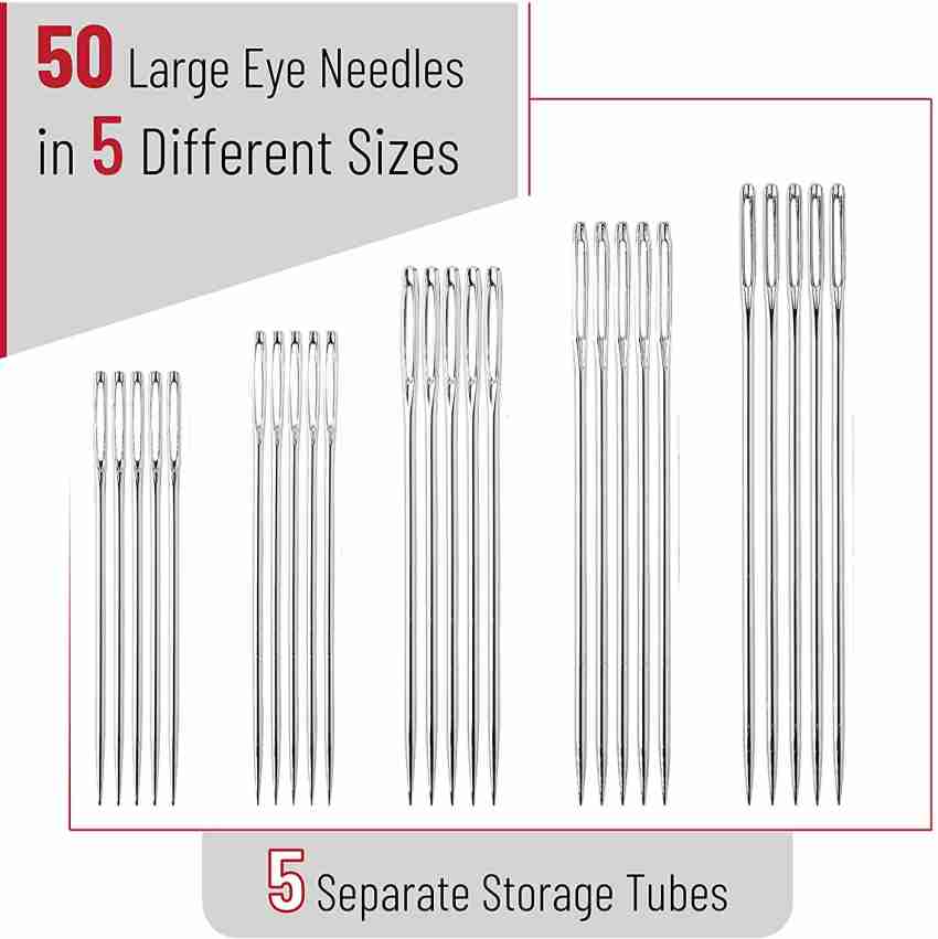 Dreamlover Large Eye Needles for Hand Sewing Assorted Size Hand Stitching  Sewing Needles Hand Sewing Needle Price in India - Buy Dreamlover Large Eye  Needles for Hand Sewing Assorted Size Hand Stitching