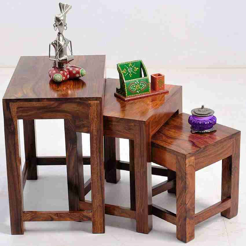 Wooden stool set of 3 cheap