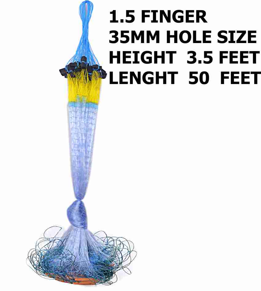 YASHNET CASTNET 16MM 2.5KG WEIGHT 8FT THREADS 1,NO +2 NO NYLON Fishing Net  - Buy YASHNET CASTNET 16MM 2.5KG WEIGHT 8FT THREADS 1,NO +2 NO NYLON Fishing  Net Online at Best Prices