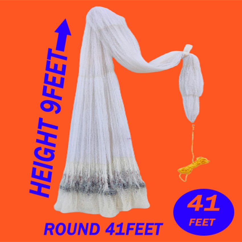 PURKAIT FISHNET CAST FISHING NET EASILY USED BY KIDS,HEIGHT6.6ft,ROUND25ft,10mm  MESH,WEIGHT 2kg Fishing Net - Buy PURKAIT FISHNET CAST FISHING NET EASILY  USED BY KIDS,HEIGHT6.6ft,ROUND25ft,10mm MESH,WEIGHT 2kg Fishing Net Online  at Best Prices