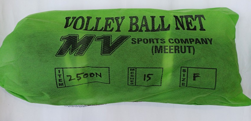 MV Sports Vollyball Net Heavy Black Nylon, 3 side heavy tetron