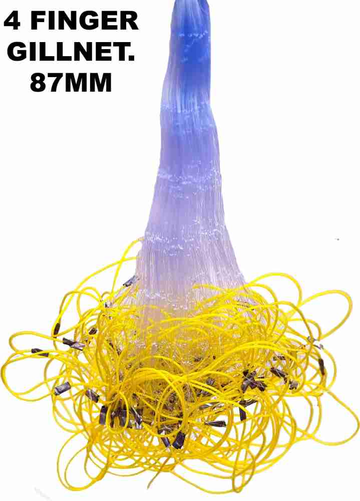 YASHNET GILLNET 4 FINGER 87MM 5 FEET HEIGHT FEET LENGTH SHISHAJAAL