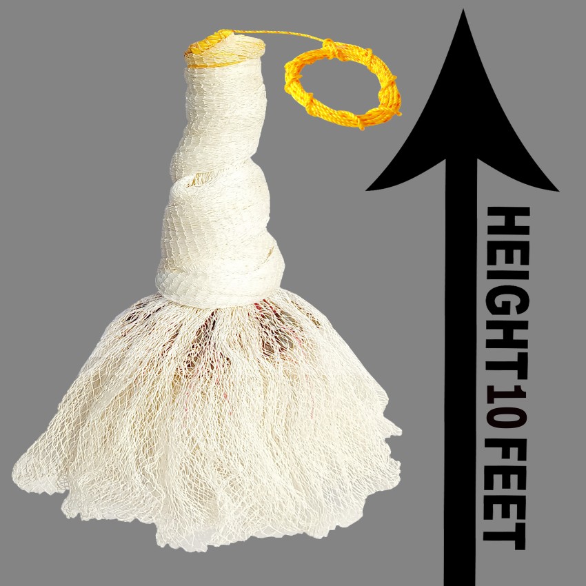 10 feet height Cast / throw net jaal ( 3 kg weight and 1 finger