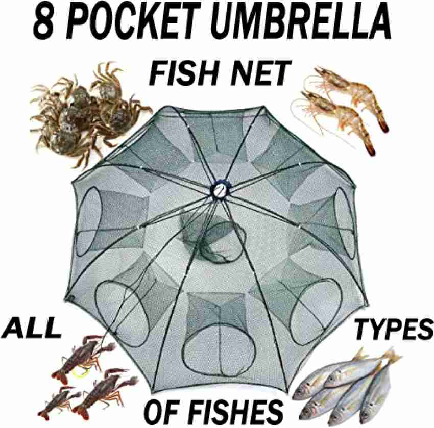 PURKAIT FISHNET 8 UMBRELLA FISHING NET GAP 6mm HEIGHT 1.3f CURVE 4f R 8.6f  POCKET R 1.8f Fishing Net - Buy PURKAIT FISHNET 8 UMBRELLA FISHING NET GAP  6mm HEIGHT 1.3f CURVE