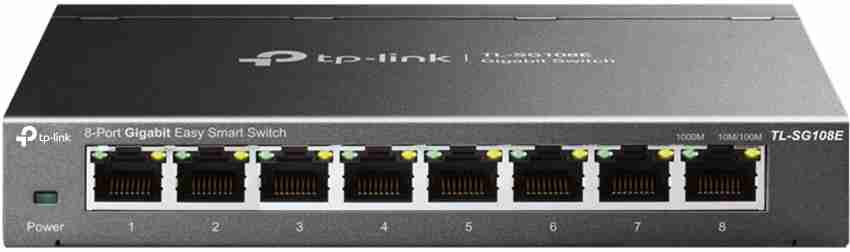 TP-LINK TL-SG108E - 8-Port Gigabit Easy Smart Switch - TL-SG108E