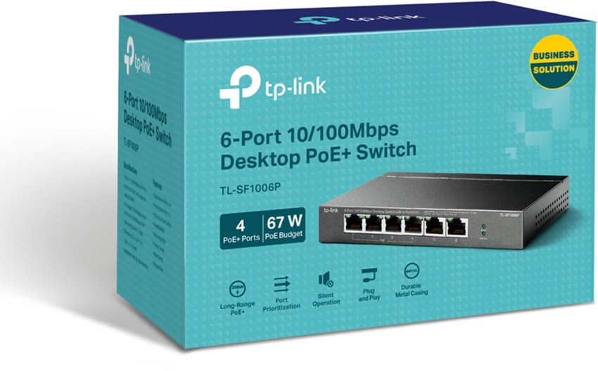 TP-Link 24-Port 10/100Mbps + 4-Port Gigabit Smart PoE+ Switch 