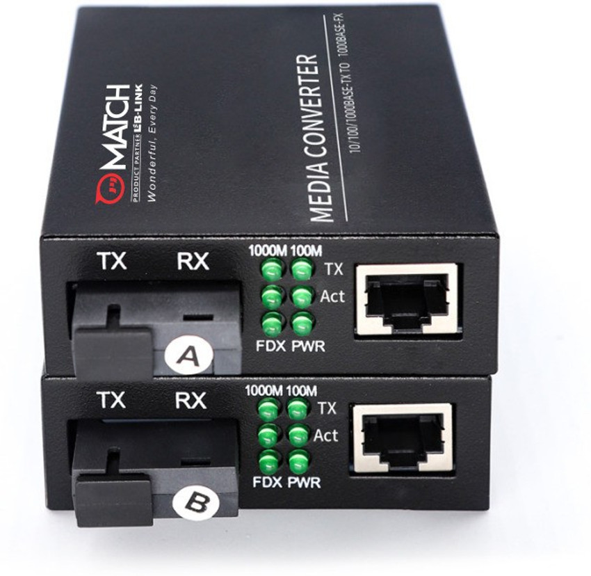 Match LB Link BL MC20SFG Gigabit Media Converter 10 100 1000Base