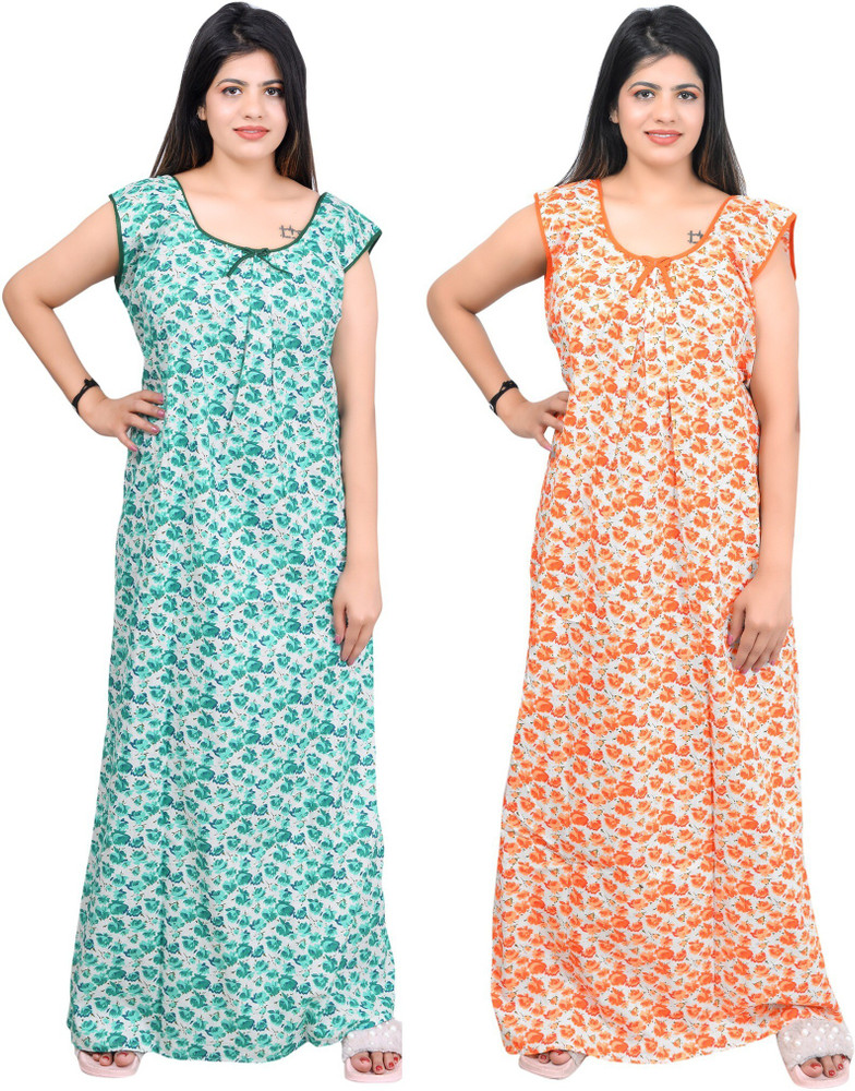 Flipkart women's cotton nighties cheap