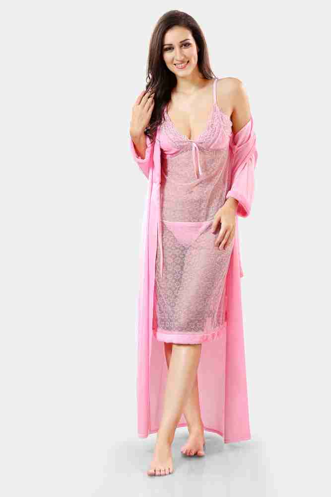 Be You Women Nighty with Robe - Buy Be You Women Nighty with Robe Online at  Best Prices in India