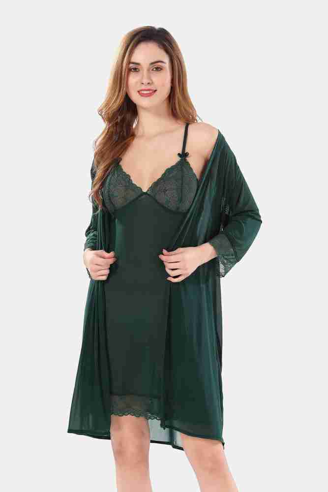 Be You Women Nighty with Robe - Buy Be You Women Nighty with Robe Online at  Best Prices in India