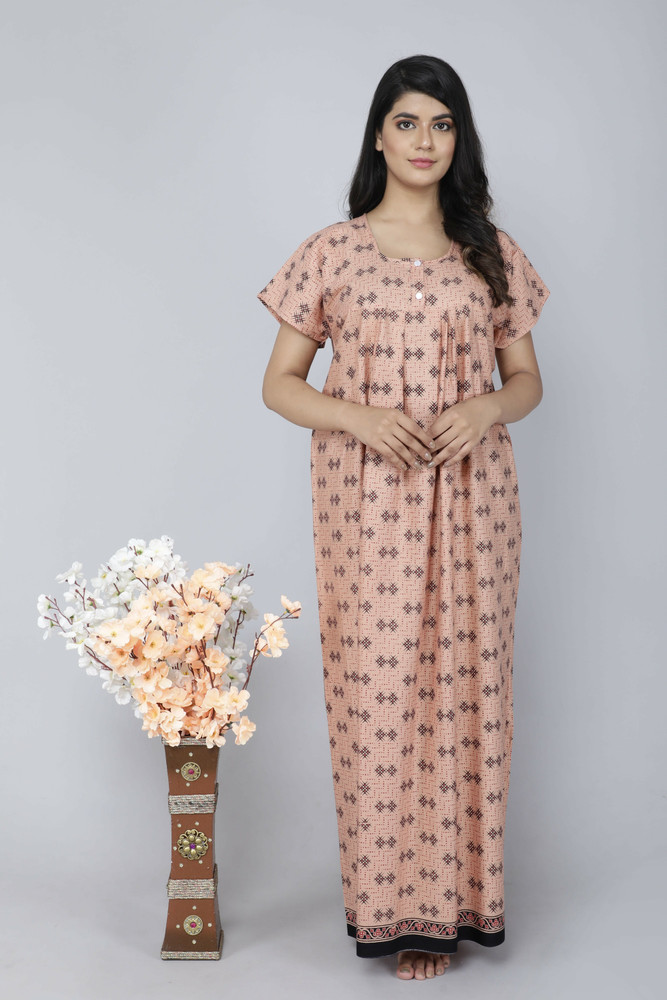 Myntra nighty cotton hot sale