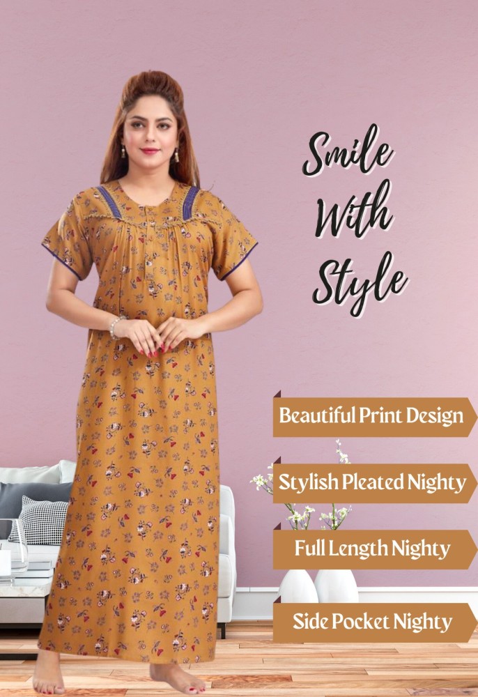 Mangai Women Nighty Buy Mangai Women Nighty Online at Best