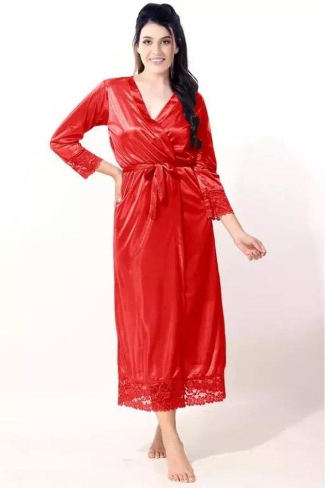 TAPA KON Women Nighty with Robe - Buy TAPA KON Women Nighty with Robe  Online at Best Prices in India