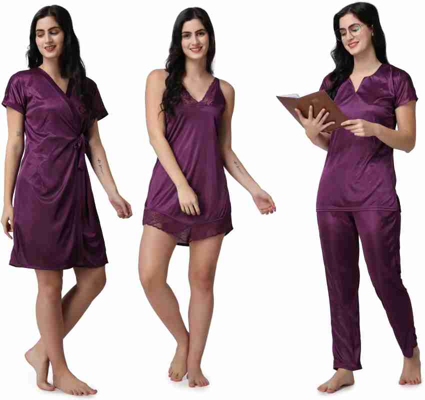 THUMKA Women Nighty Set - Buy THUMKA Women Nighty Set Online at