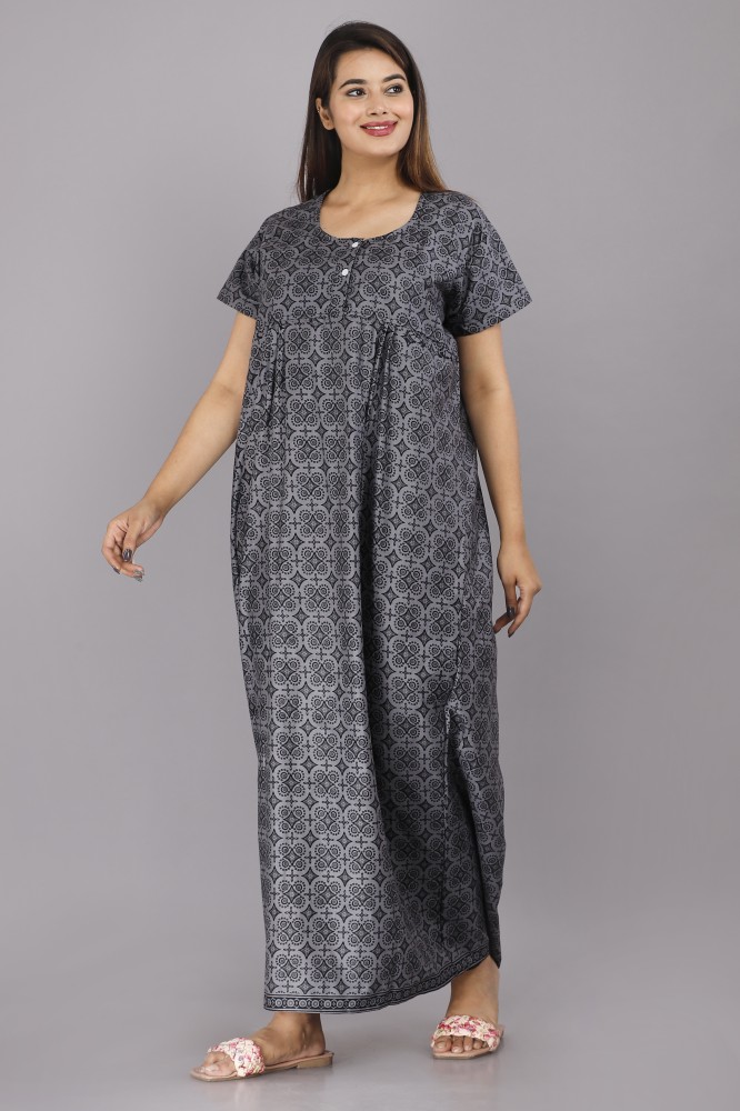 Black Ladies Printed Night Dress at Best Price in Ghaziabad