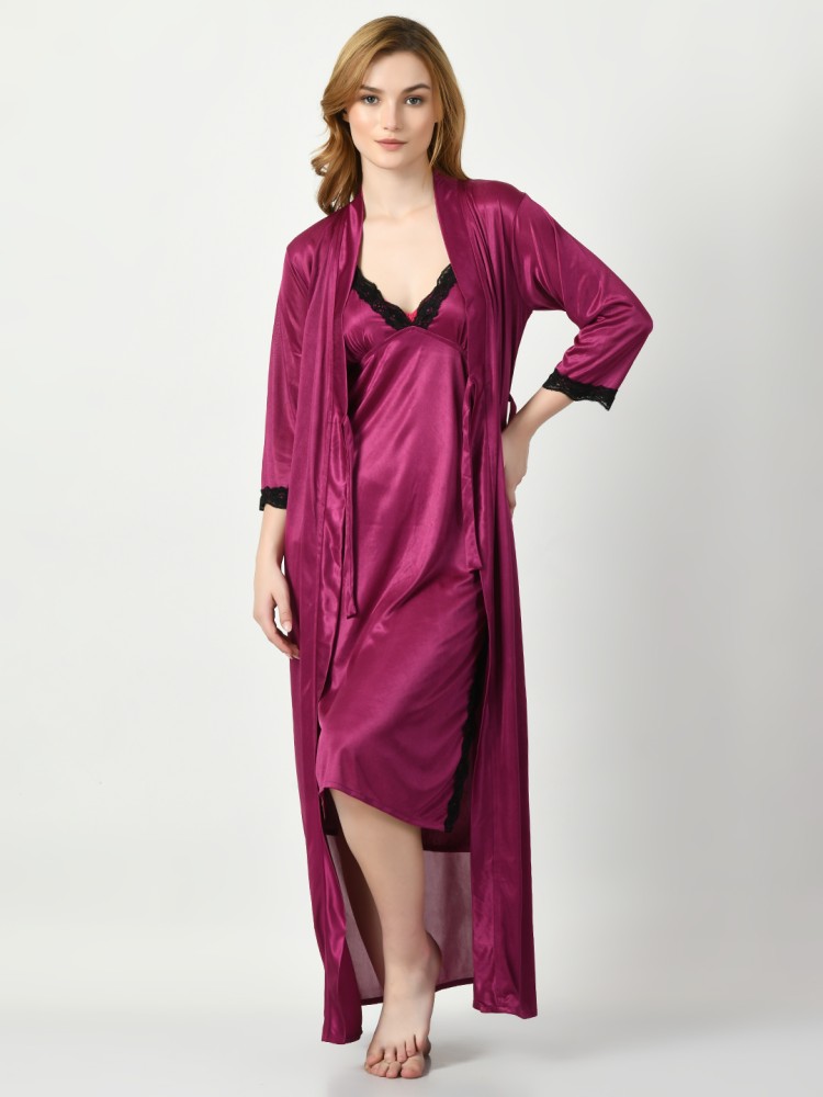 Buy Pink Nightshirts&Nighties for Women by Avyay Online