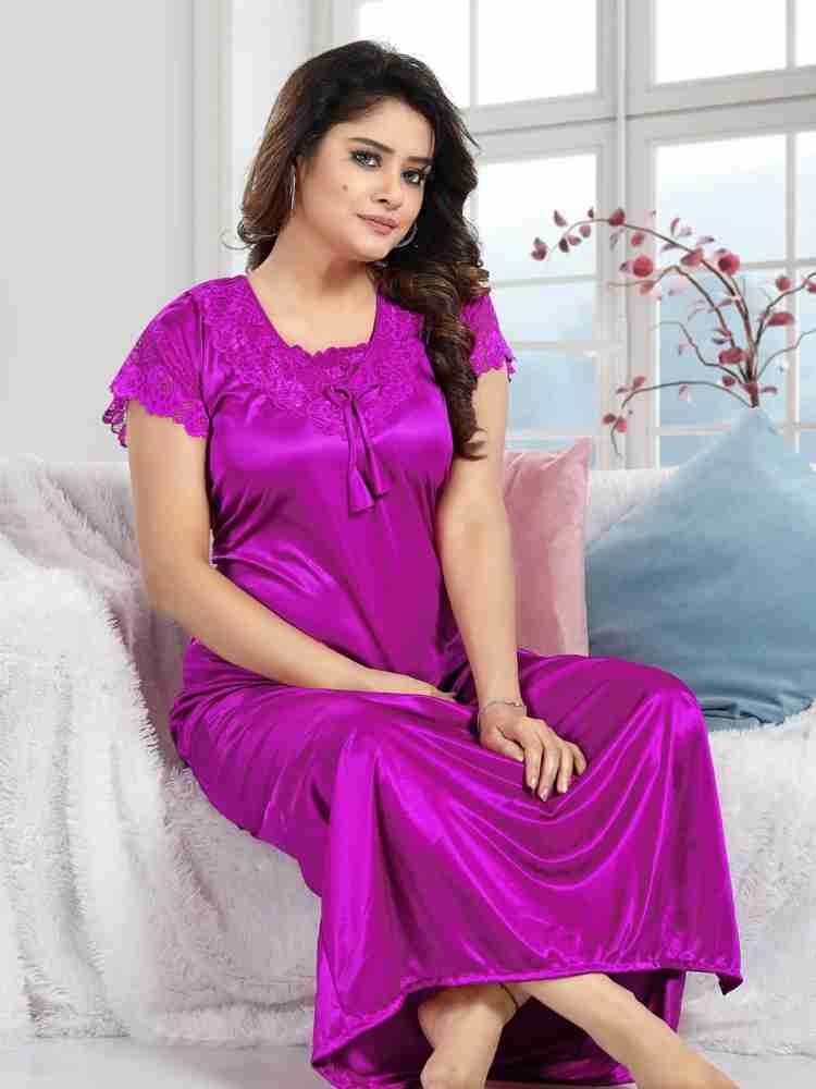 Buy Life-Tale Women Multicolor Lace Satin Nighty Online at Best Prices in  India - JioMart.