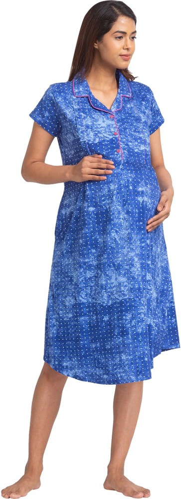 JULIET Women Maternity/Nursing Nighty - Buy JULIET Women Maternity