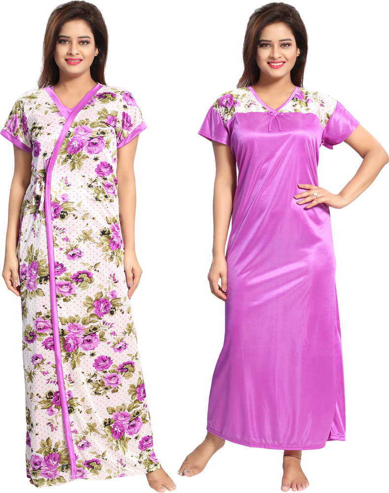 Shopping World Women Nighty Buy White Red Shopping World Women Nighty Online at Best Prices in India Flipkart