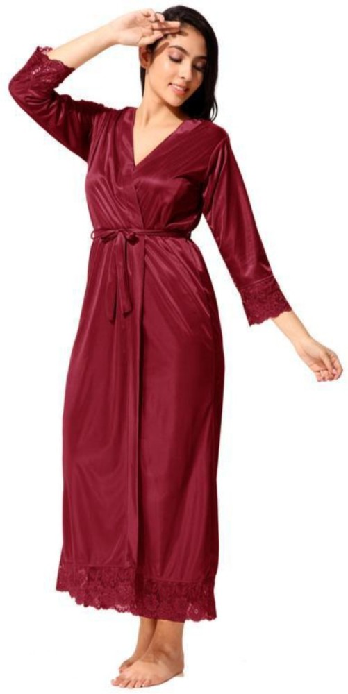 Buy Avyay Satin Brown Women Sleep and lounge wear Maxi, Gown, Nighties,  Nighty, Night Dress, Nightwear, Inner & Sleepwear Online - Get 50% Off