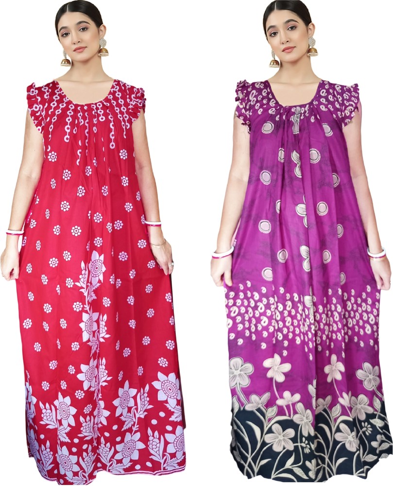 Sarkar garments Women Nighty Buy Sarkar garments Women Nighty