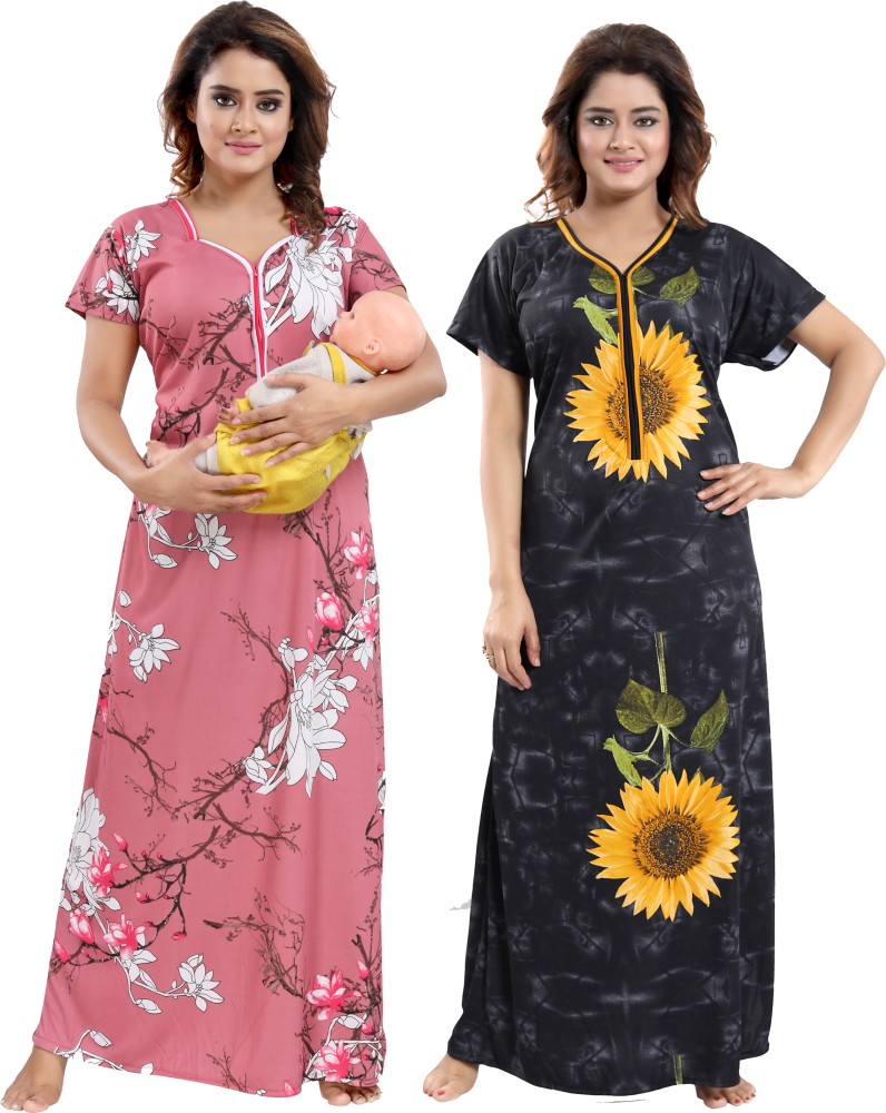 Shopping World Women Nighty - Buy Shopping World Women Nighty Online at  Best Prices in India | Flipkart.com