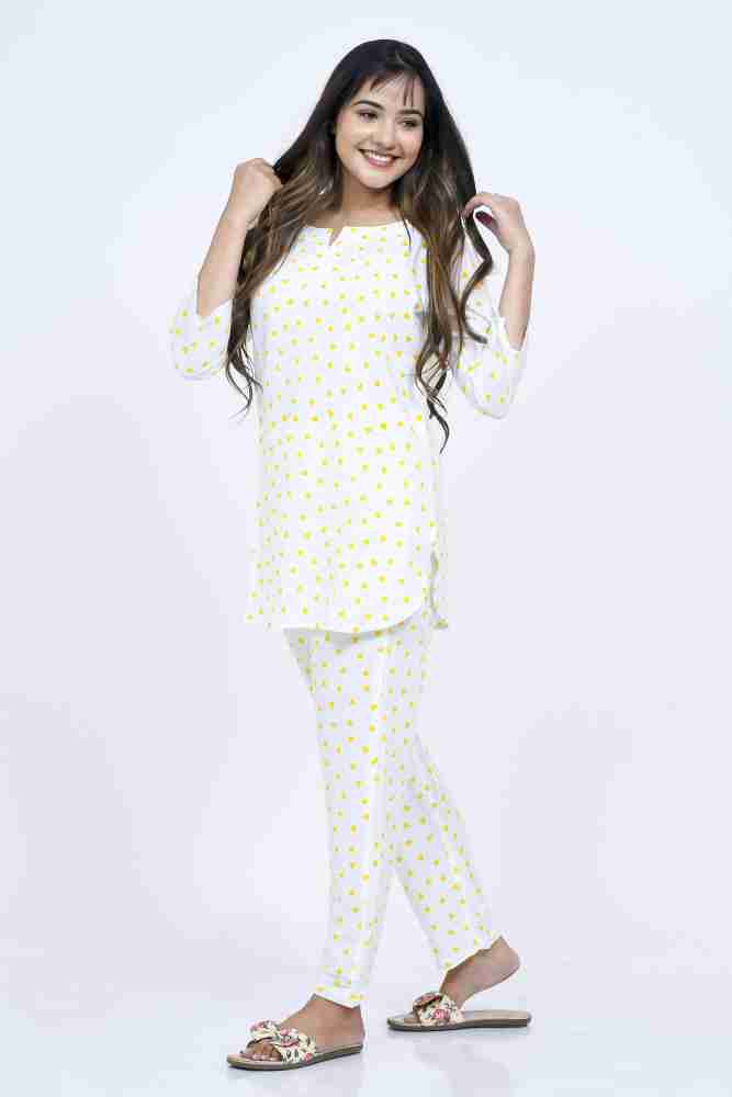 Buy GET THAT SLEEP WHITE NIGHT SUIT for Women Online in India