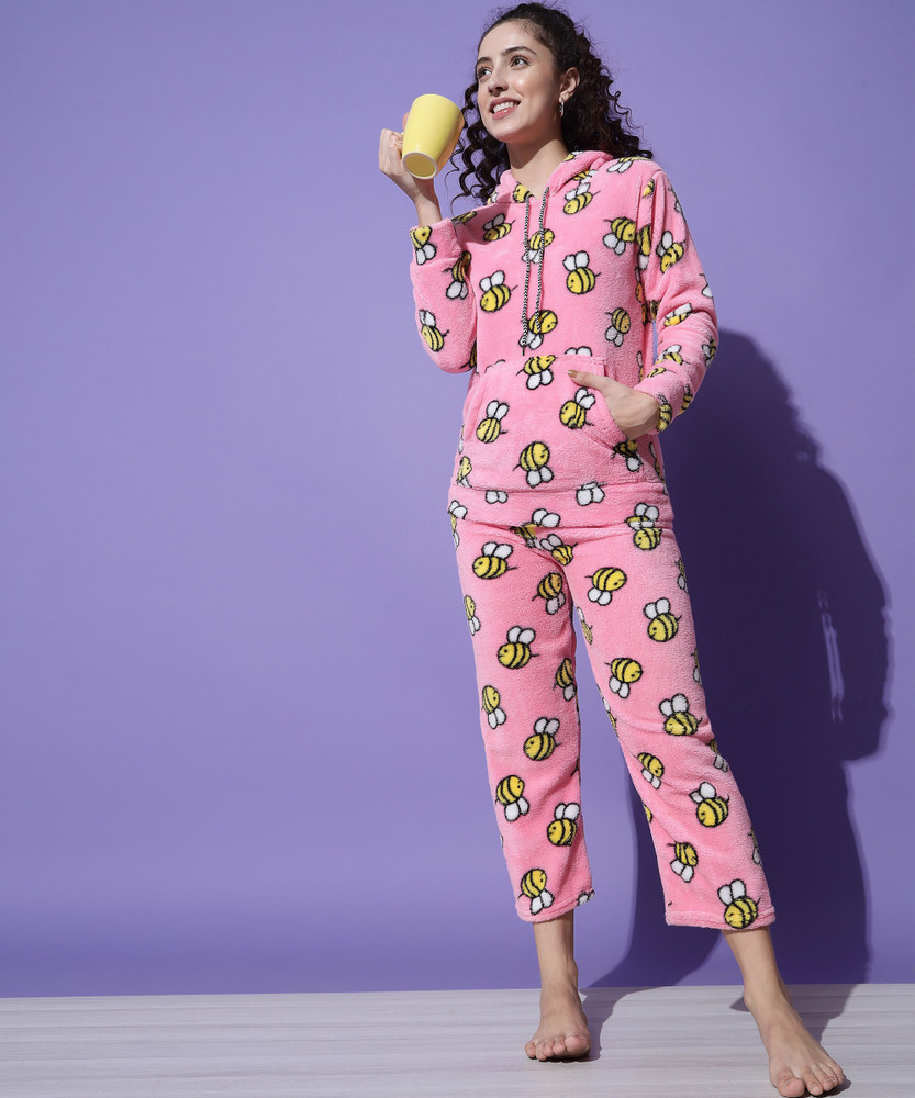 Trendy World Women Printed Multicolor Night Suit Set