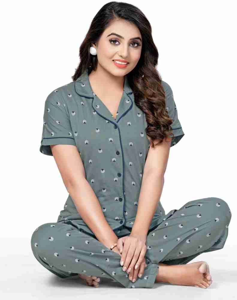 Womens shirt pyjama online set