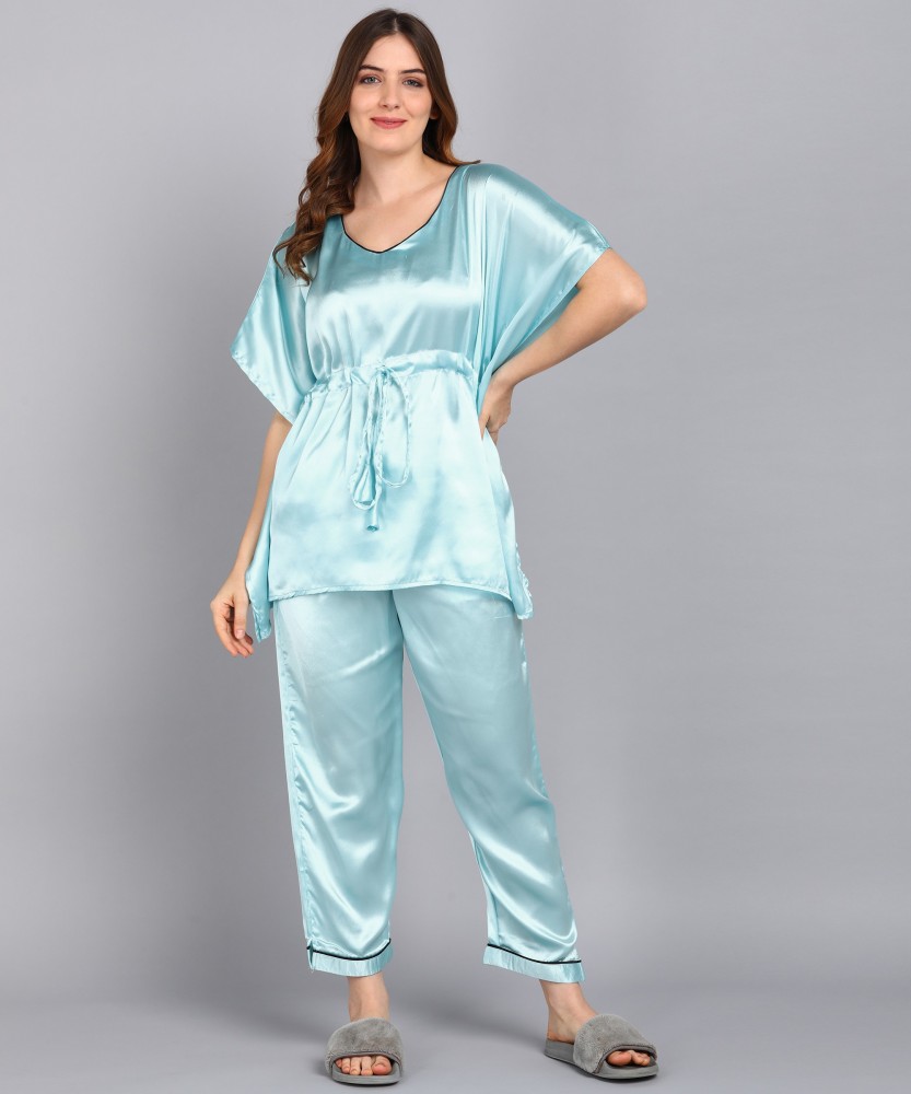 Satin night shop suit flipkart