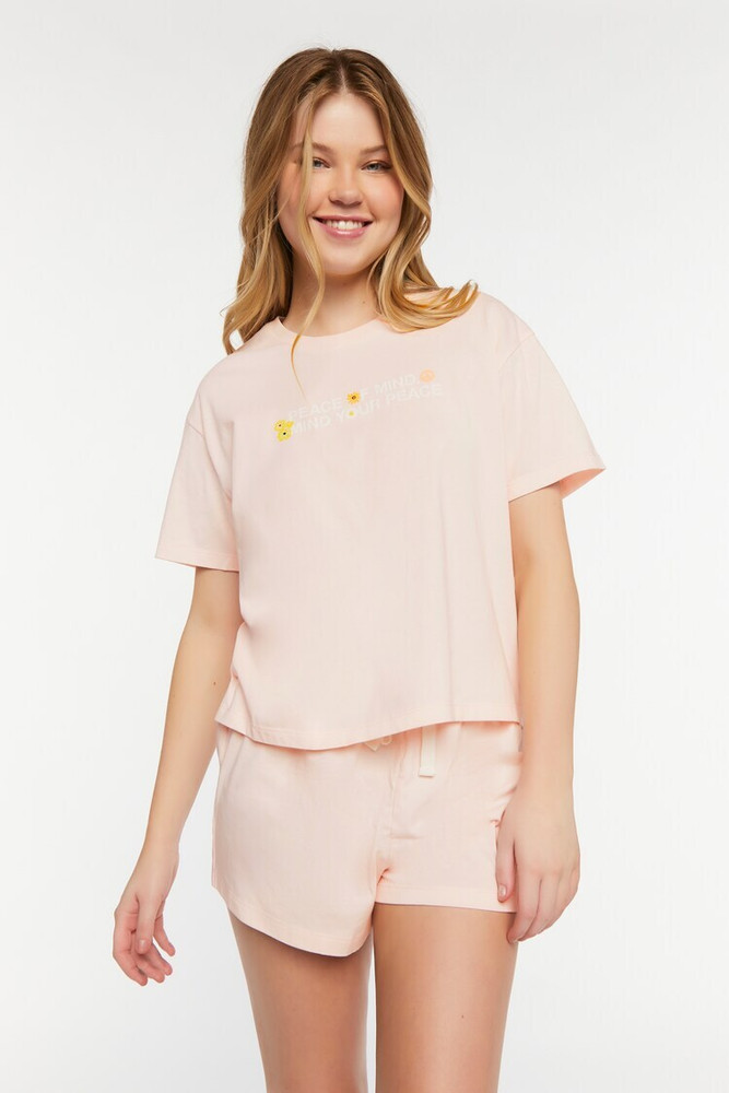 Forever 21 pink shorts top